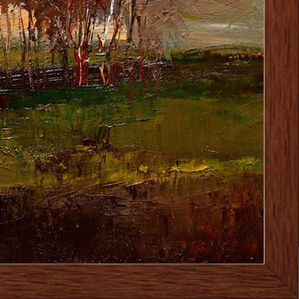 Autumn Scene Canvas with Cherry Wood Frame Pack of 2 R725