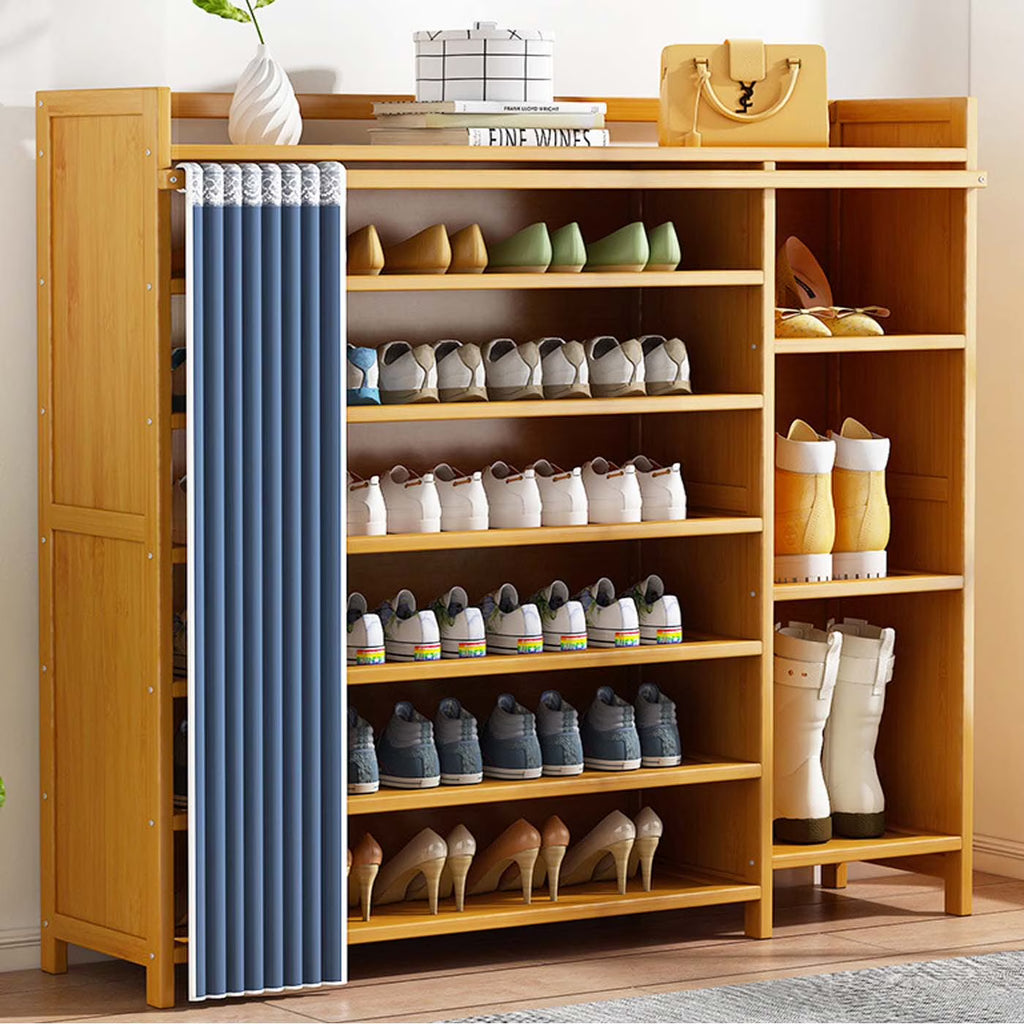 6 Tier Bamboo Wood Shoe Rack C174955