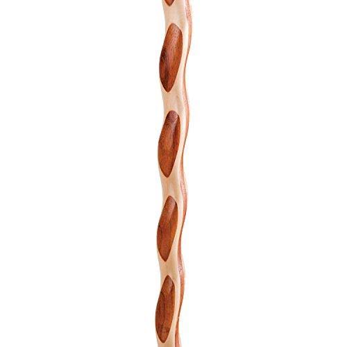 Twisted Laminated Padauk Maple Walking Stick B8438