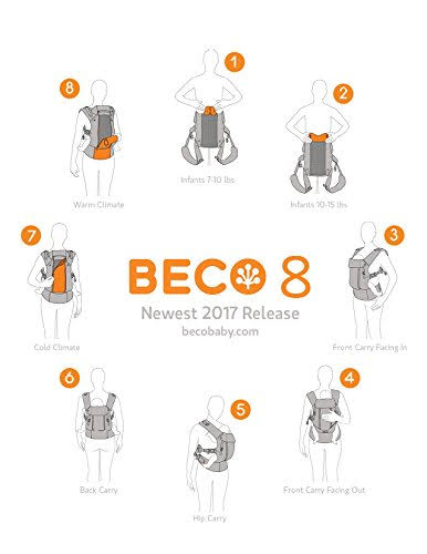8 Baby Carrier in Cool Dark Grey G2086