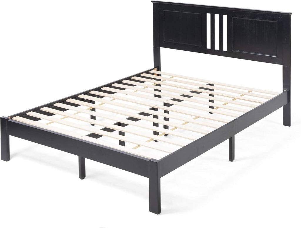 Gray Acacia Wood Queen Bed Platform A161044