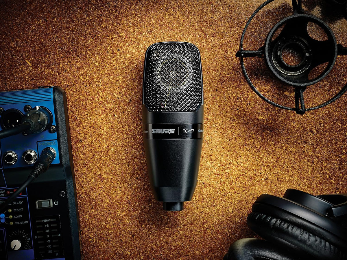 Large-Diaphragm Cardioid Condenser Microphone with Shock-Mount and Carrying Case D125834