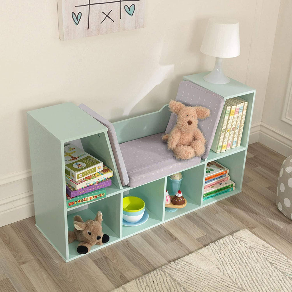 Mint Bookcase with Reading Nook I140