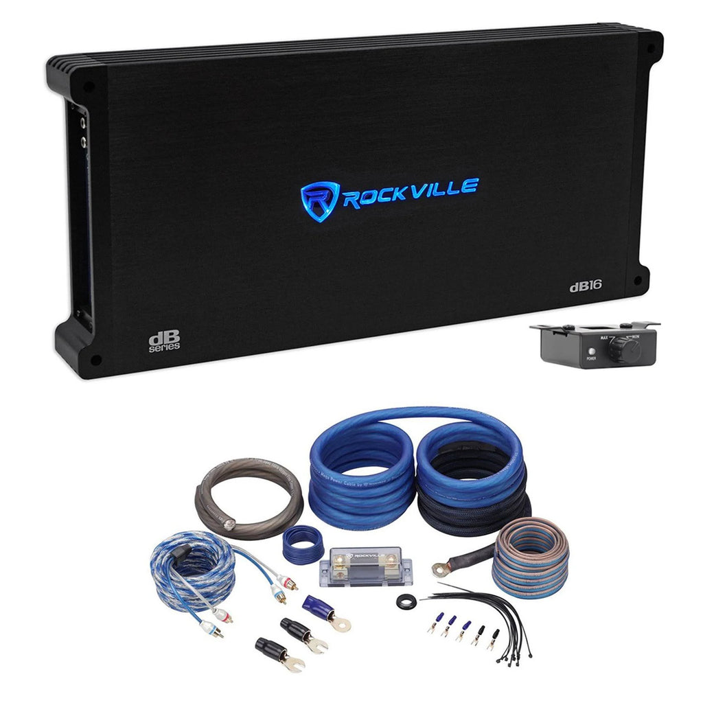 8000 Watt Mono Car Audio Amplifier with Amp Kit B53241