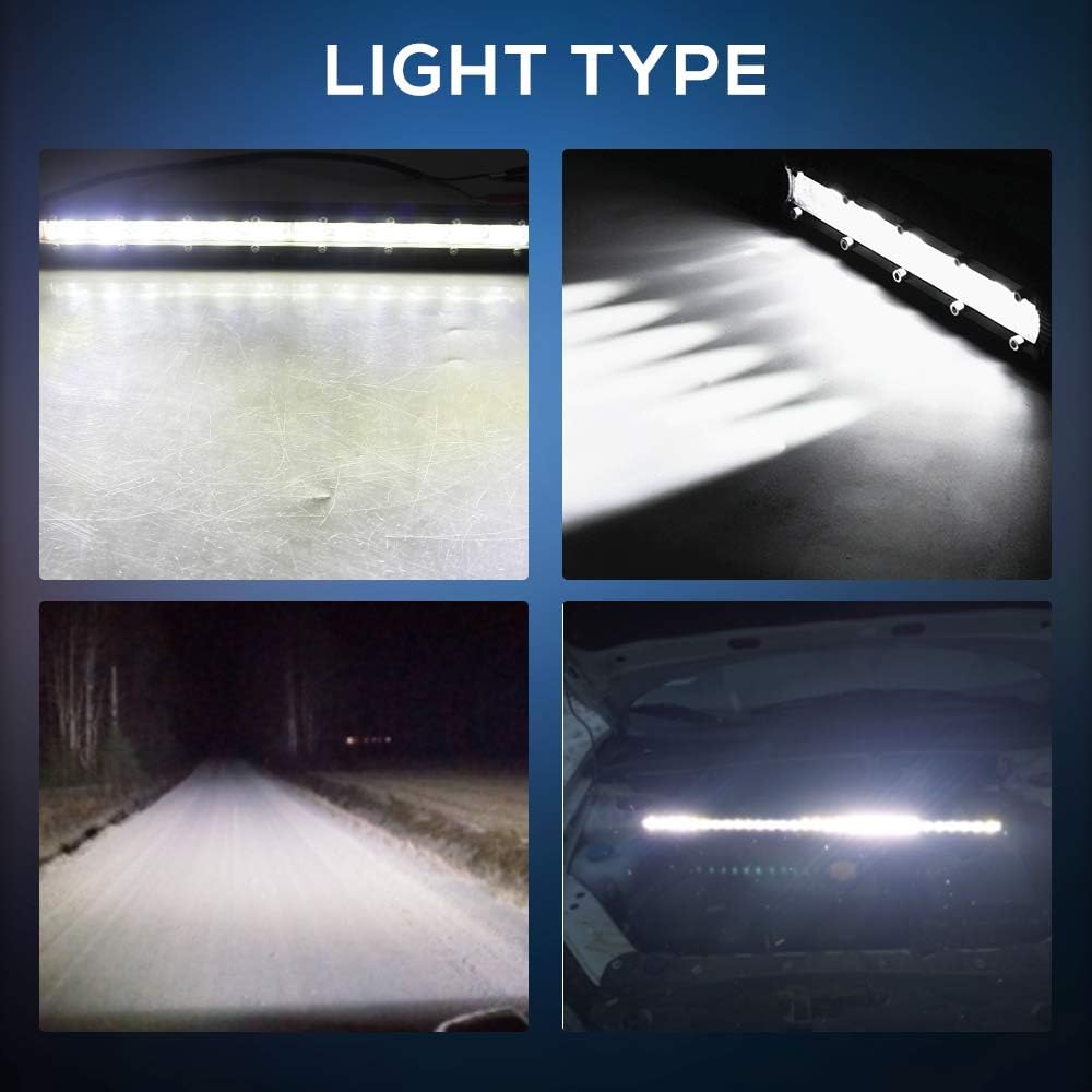32 inch Slim Single Row LED Light Bar with Mounting Brackets, Pack of 2 X158341