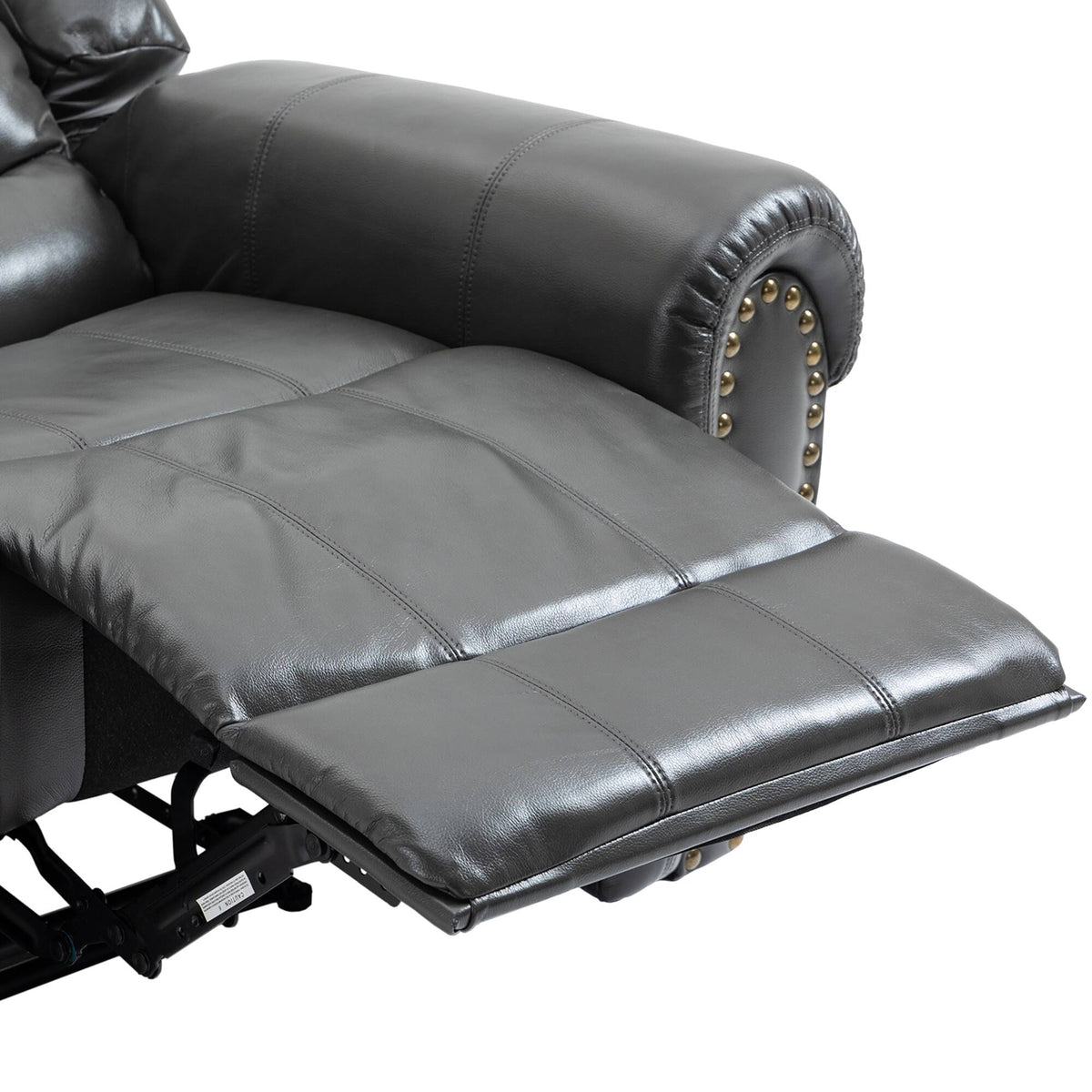 Grey Microfiber Manual Standard Recliner X4230