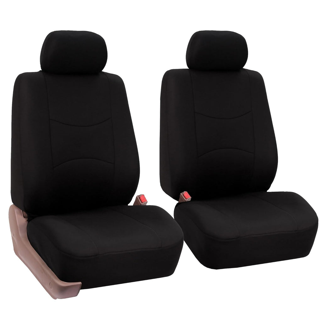 Black Cloth Bucket Seat Covers Pack of 2 U51086