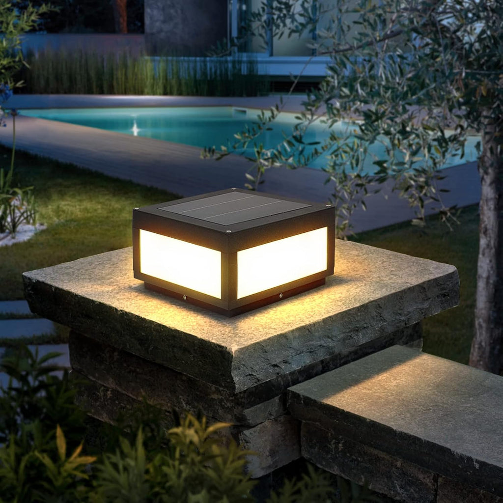 Outdoor Post Light LED Deck Cap Light with IP54 Waterproof E26 Bulb I6128