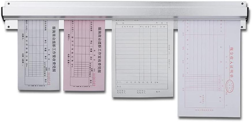 3-Pack Aluminium Ticket Bill Holder Slide Check Rack I83334