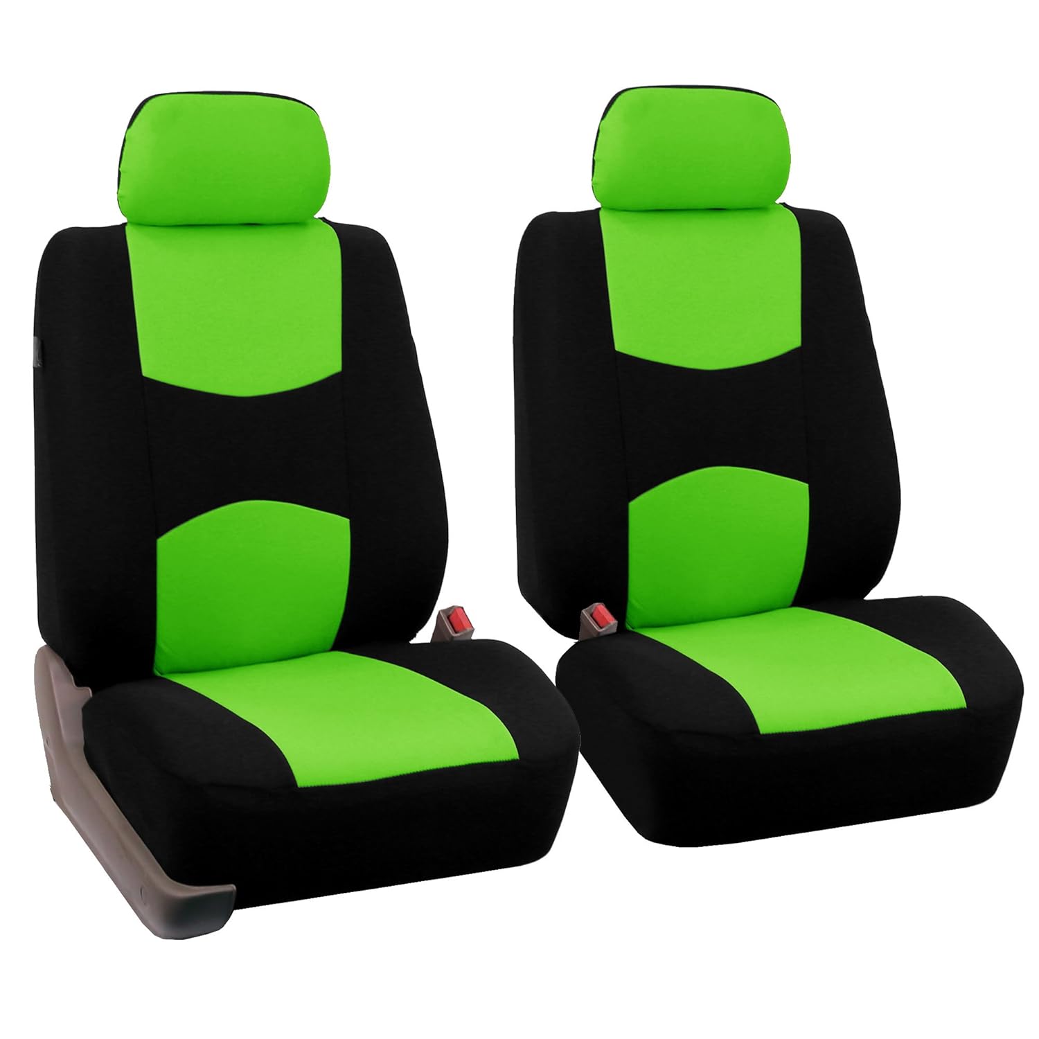 Black Cloth Bucket Seat Covers Pack of 2 U51086