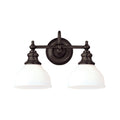 2 Light Bath Bracket Old Bronze Q189