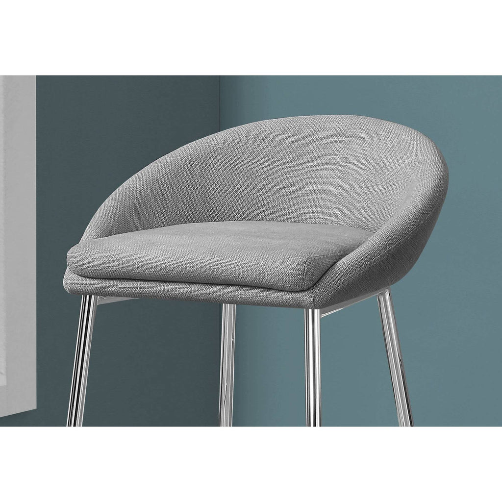 Gray Set of 2 Barstools O96666