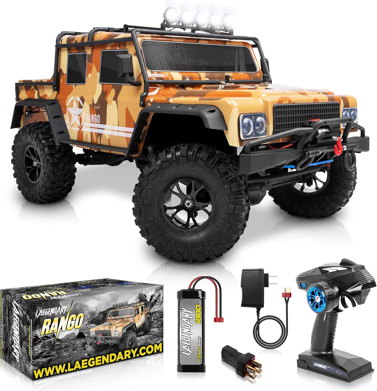 Red Orange 4x4 Offroad Remote Control Truck L546