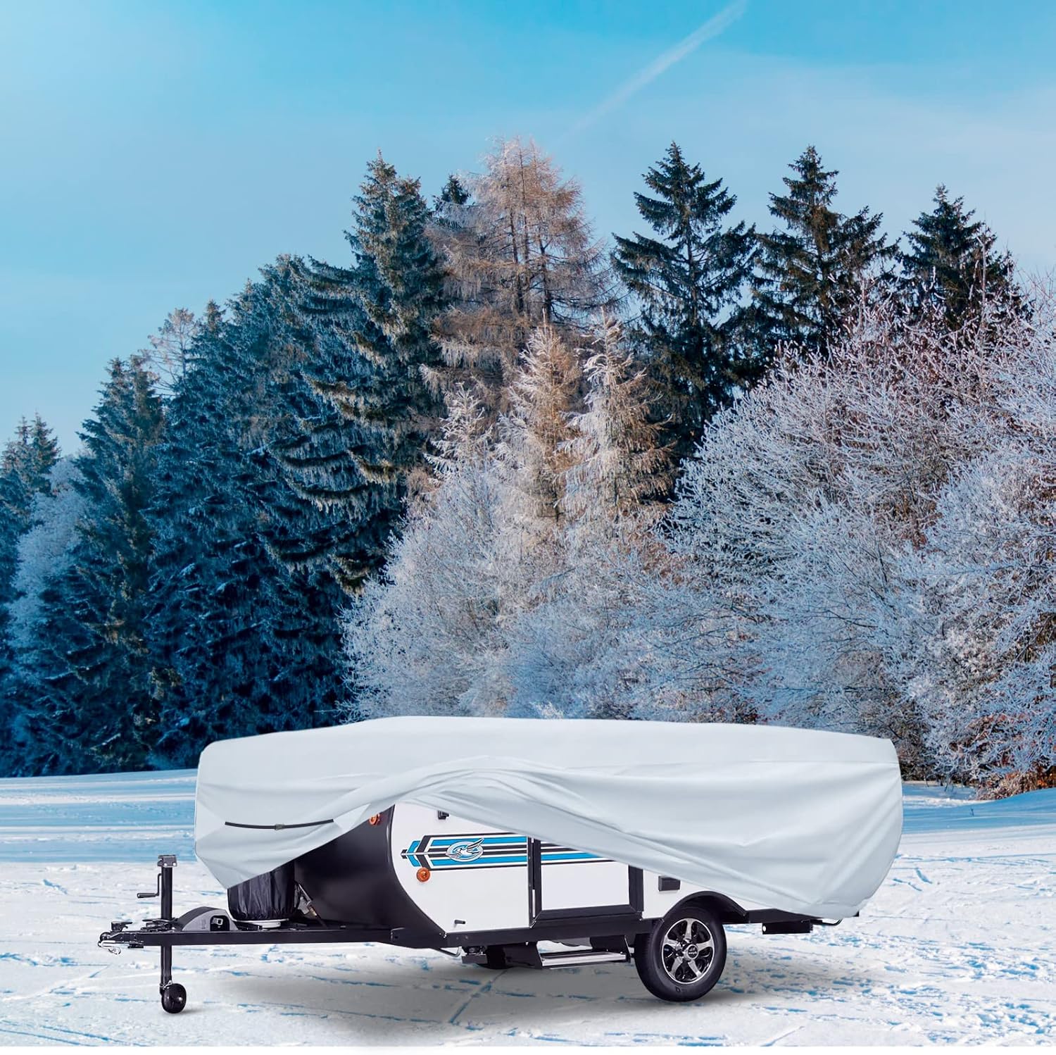 500D Oxford Waterproof Pop-up Camper Cover S48697