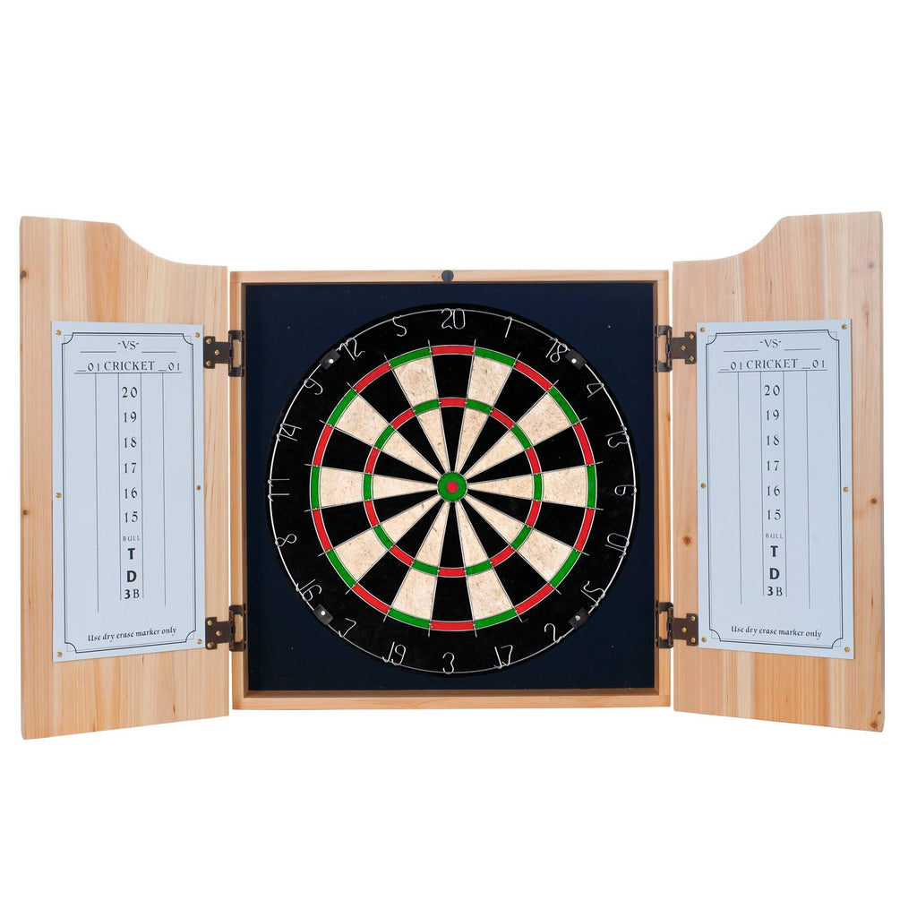 Dart Cabinet Set with Darts and Board U21688