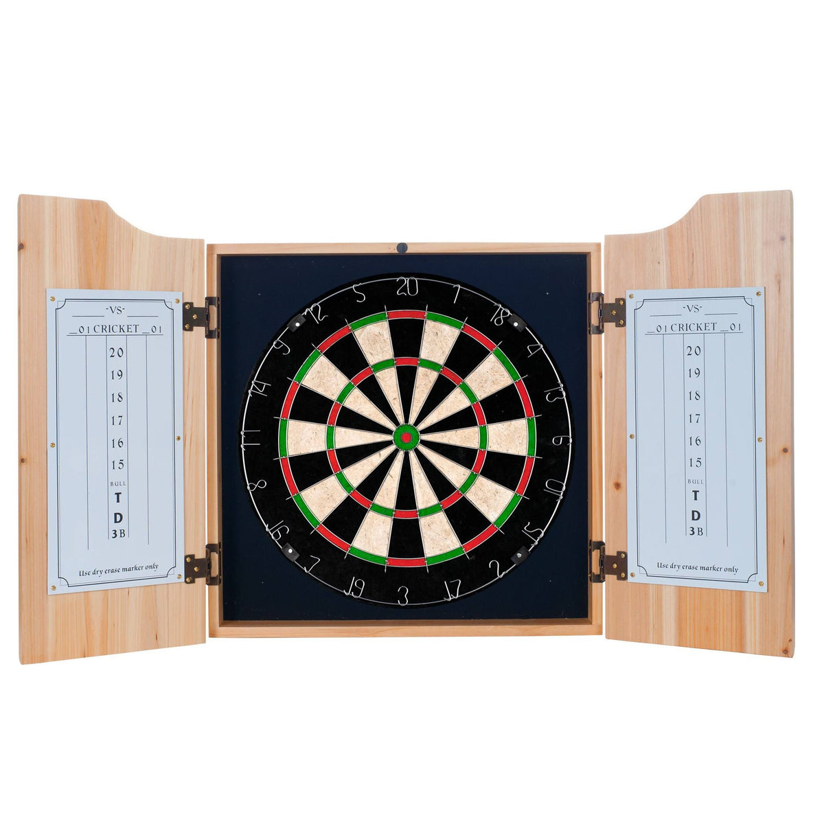 Dart Cabinet Set with Darts and Board U21688