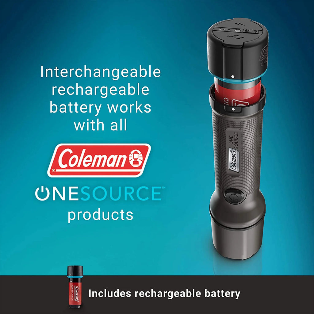 600 Lumens Rechargeable Flashlight (2 Pack) D562979