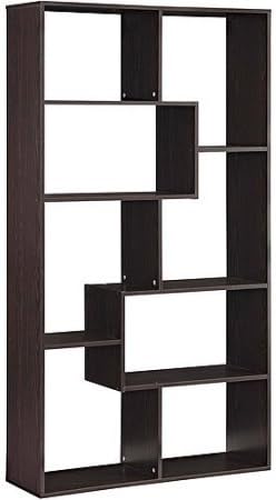 White 12-Shelf Bookcase D773