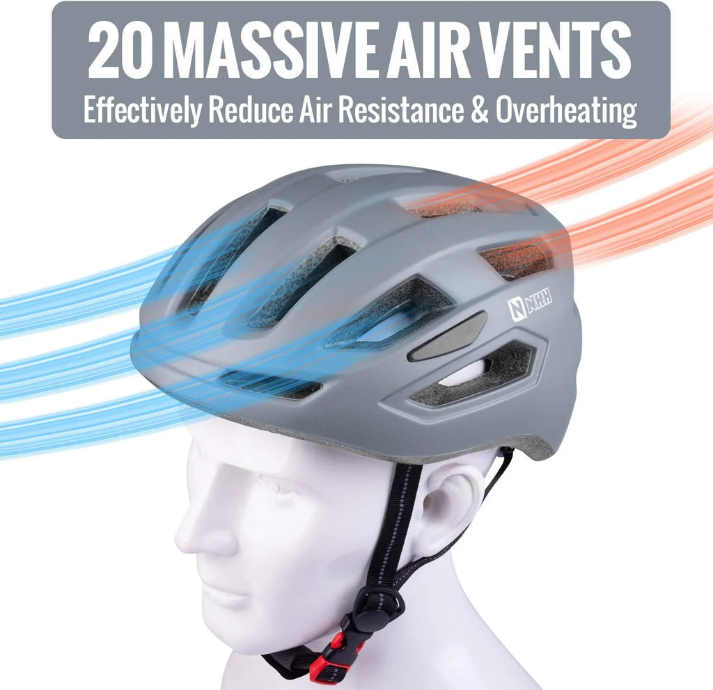 Adult Bike Helmet CPSC-Compliant Lightweight Adjustable Helmet N42655