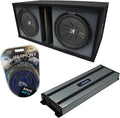 Ported Dual 10 Sub Box Enclosure & Amp M207165