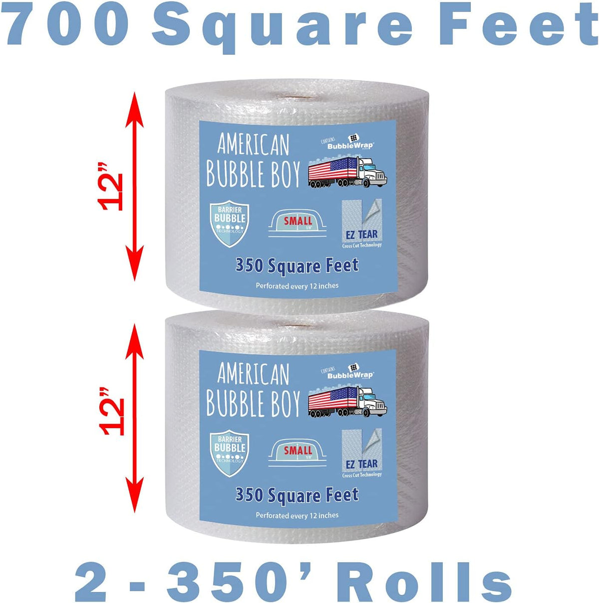 Bubble Wrap 400' Medium Pack of 2 A64113
