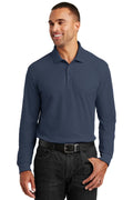 Long Sleeve Pique Polo A130