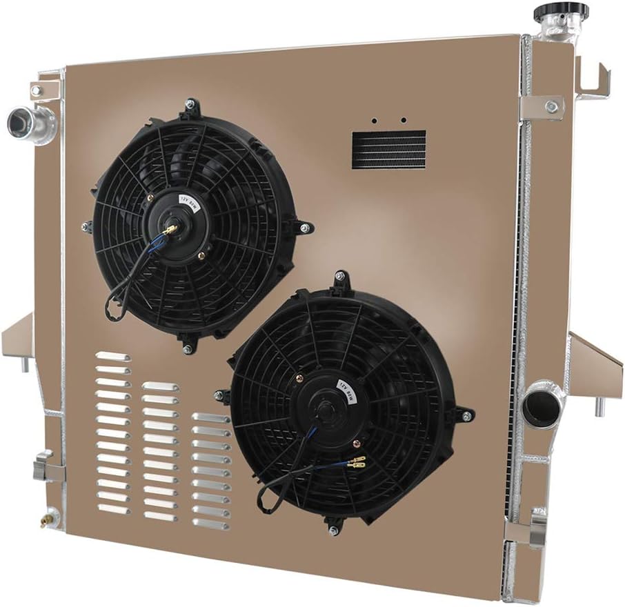 3 Row Core Aluminum Radiator with Shroud Fan and Relay G95692
