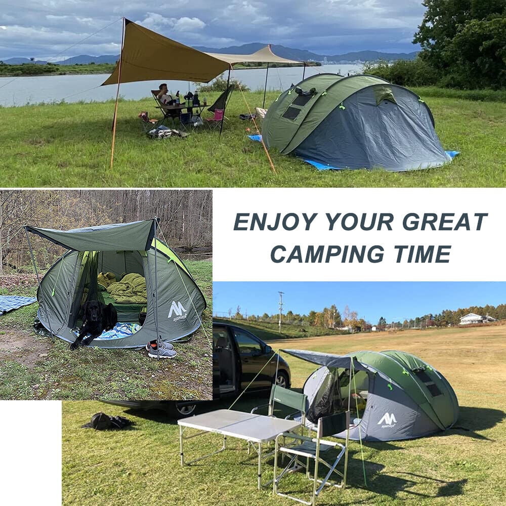 6 Person Pop up Tent with Vestibule F338330