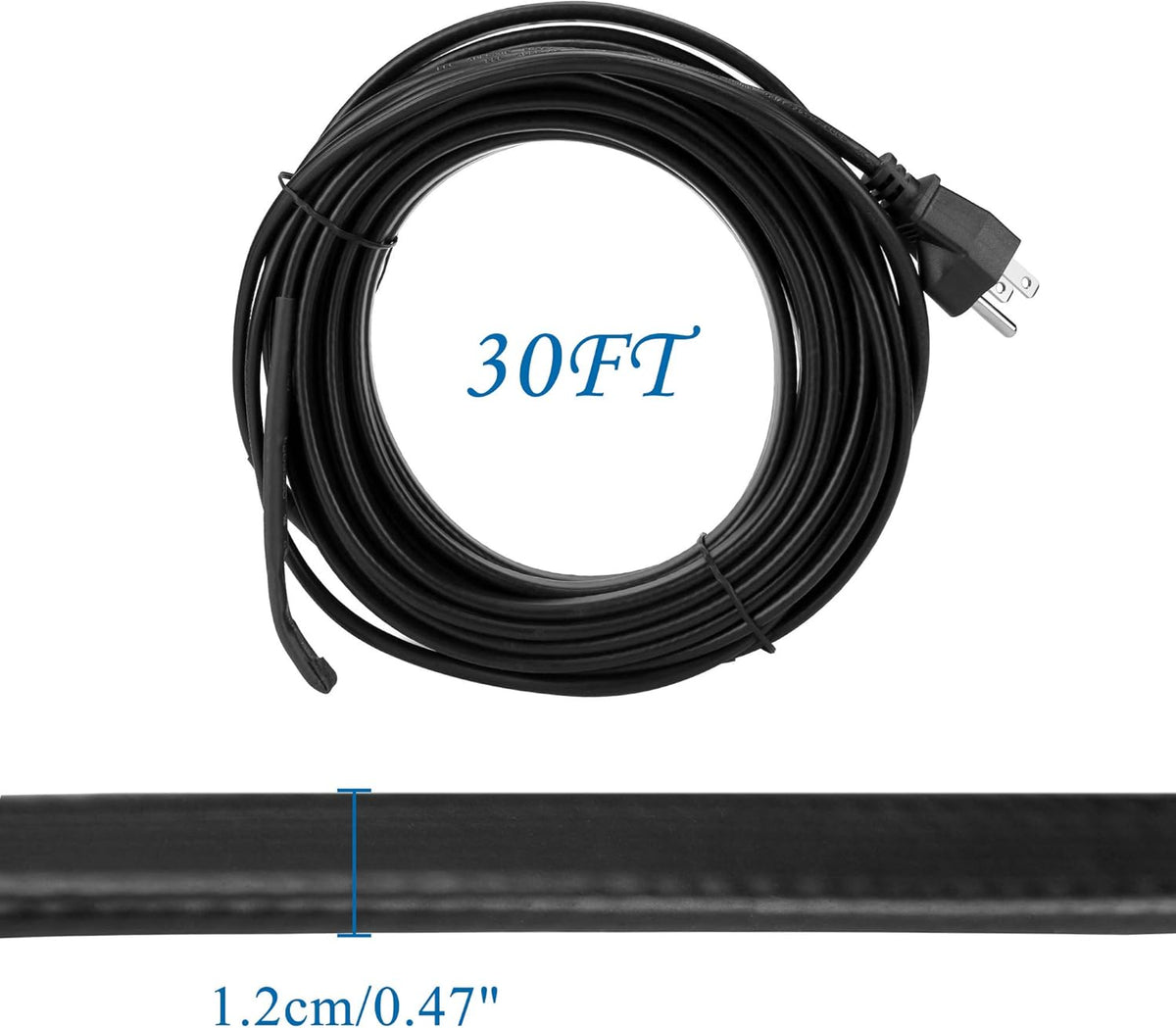 30FT Self Regulating Roof Deicing Cable, Pack of 2 W79428