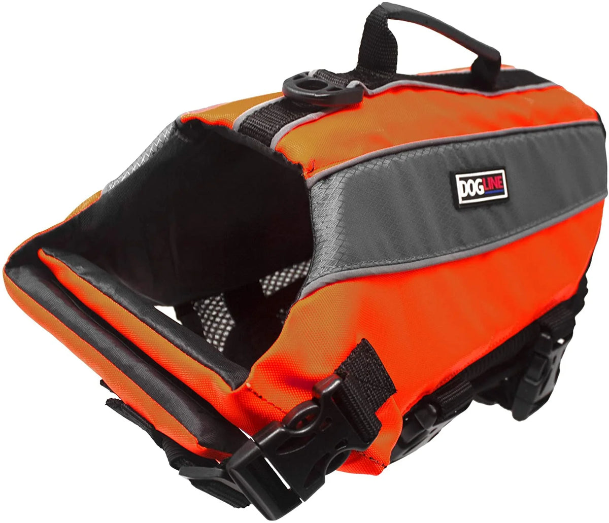 Neon Pink Dog Life Vest Flotation Device U5641