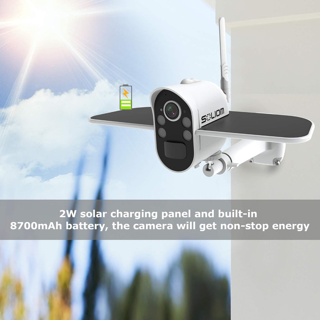 Wireless Outdoor Security Camera with Spotlight Color Night Vision and IP66 Waterproof Q84583