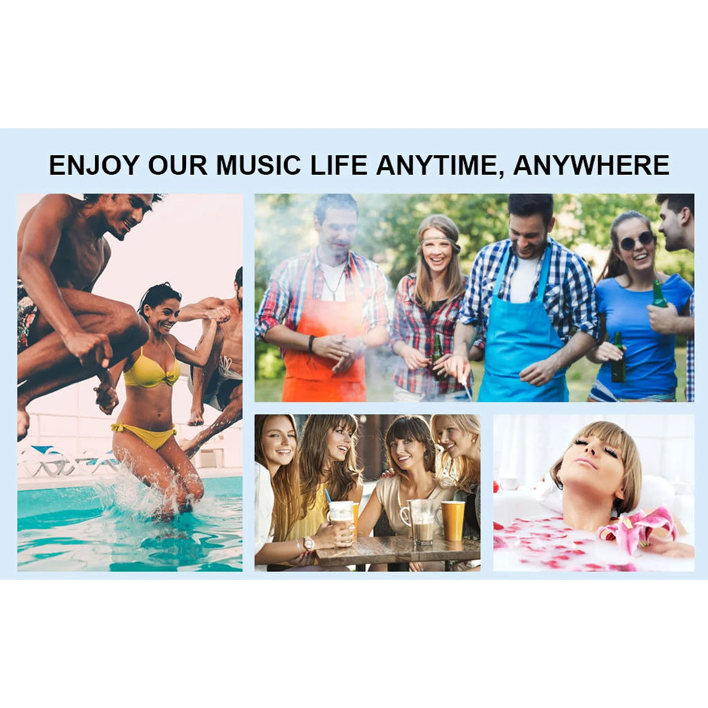 Waterproof BT LED Time Display Speaker M609