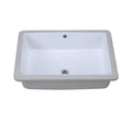 Rectangular Undermount Bathroom Sink White U20134