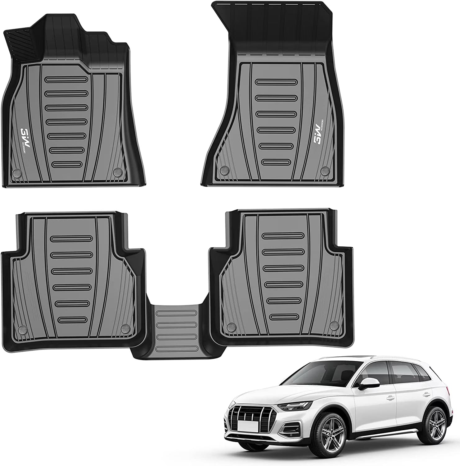 Black Floor Liner Full Set Car Liners R509