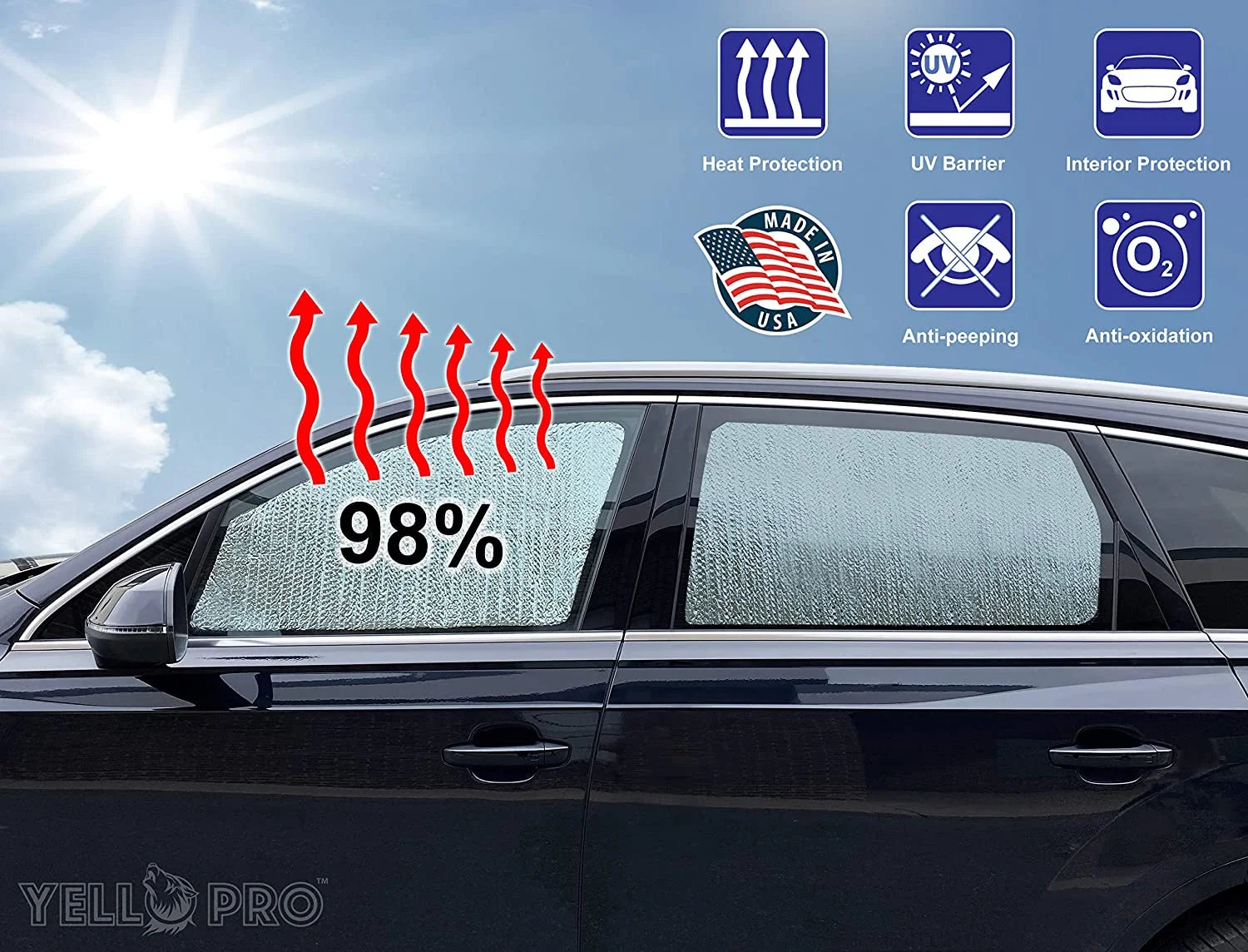 Set of 2 Front Row Sunshades for Subaru Forester Z12814