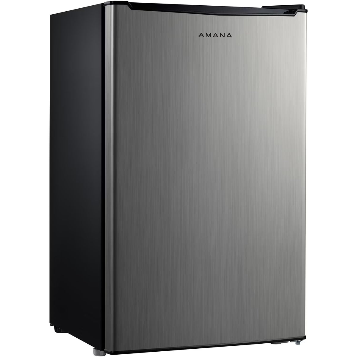 Black Single-Door Mini Refrigerator with Chiller Compartment D4810