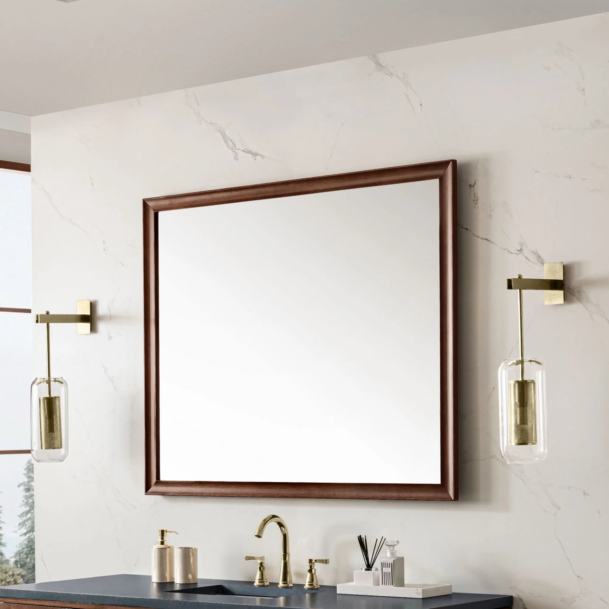 40" X 48" Bathroom Mirror - Grey G644