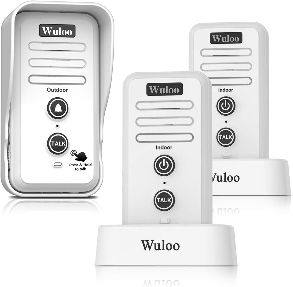 Wireless Intercom Doorbell Chime (1T2 White) X1583