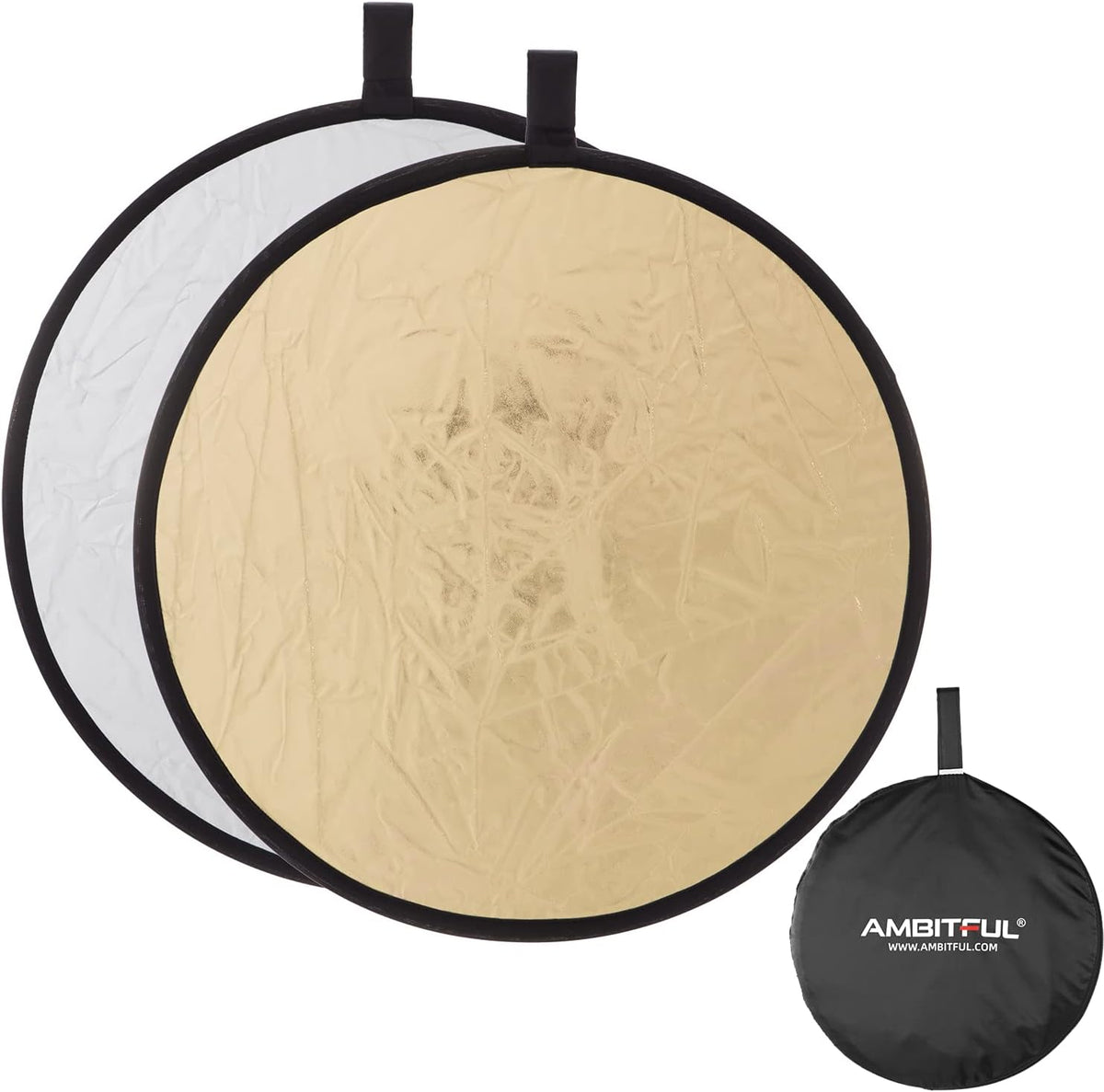 5-in-1 Portable Collapsible Photography Reflector, Pack of 2 J541