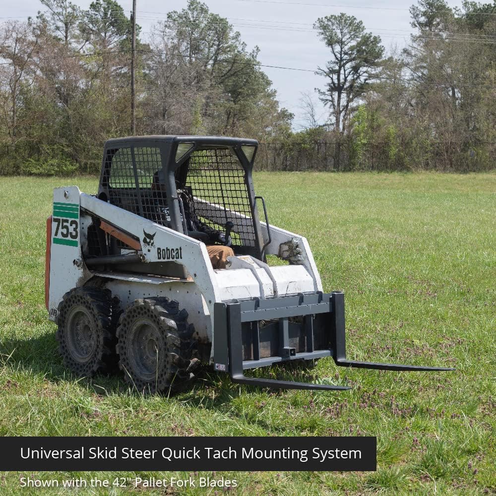 48" Pallet Fork & Trailer Hitch Skid Steer Attachment F372741