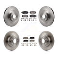 Front Rear Disc Brake Rotors and Ceramic Pads Kit Y436