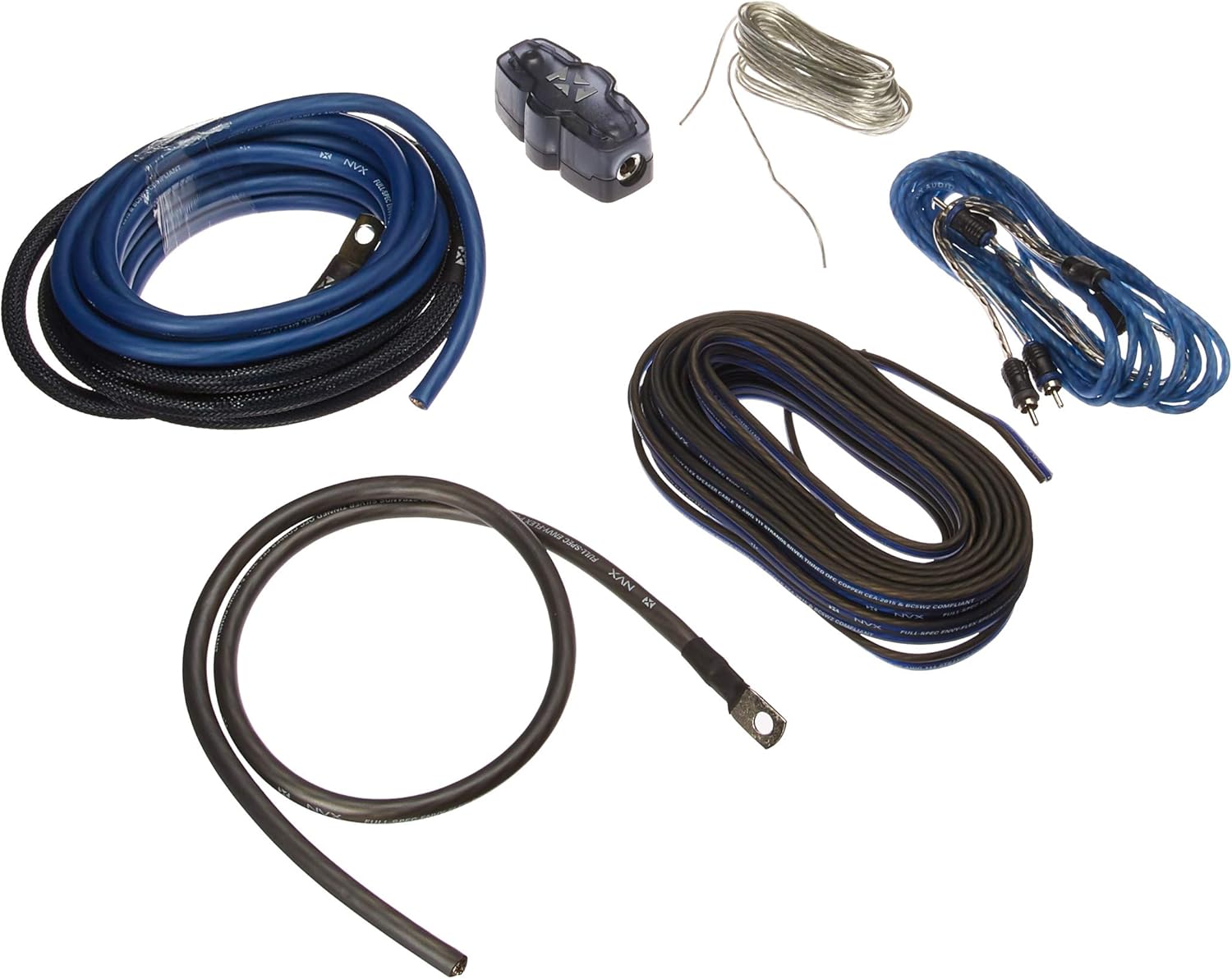 100% Copper 4-Gauge Car Amp Install Kit with 2-Channel RCA T41793