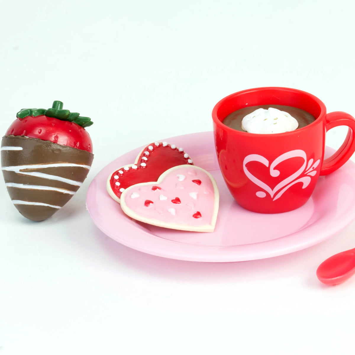 Red/Pink Dessert Set for 18 Inch Dolls U406
