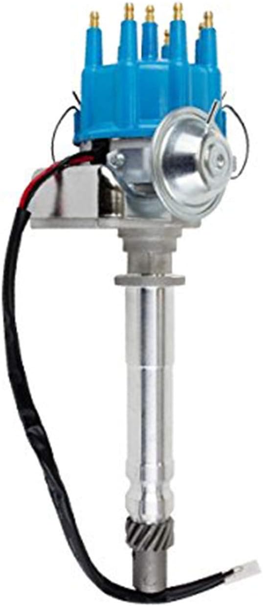 Red Cap Distributor Coil and Red 8mm Spark Plug Wires Set U945