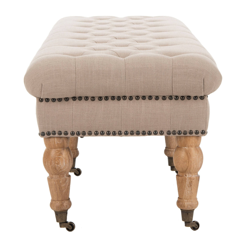 Tufted Bench, Taupe L4200