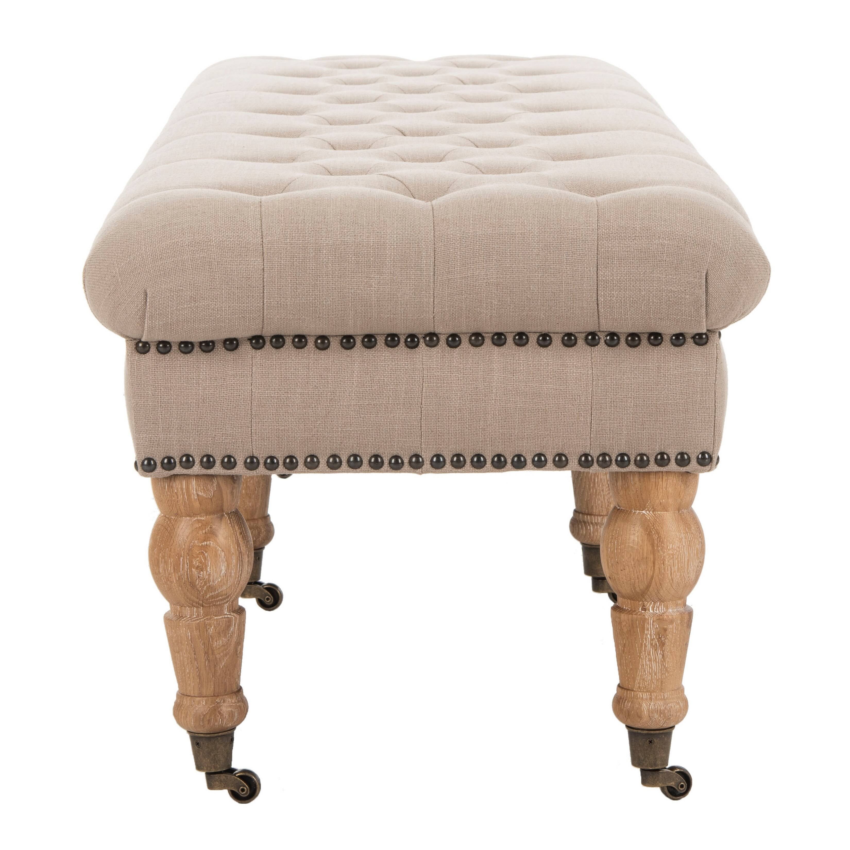 Tufted Bench, Taupe L4200