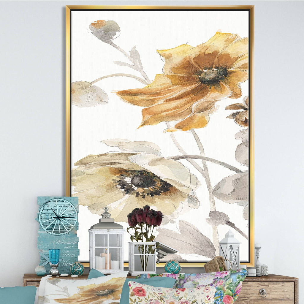 Grey Framed Canvas - 30 in. Wide x 40 in. High U7228