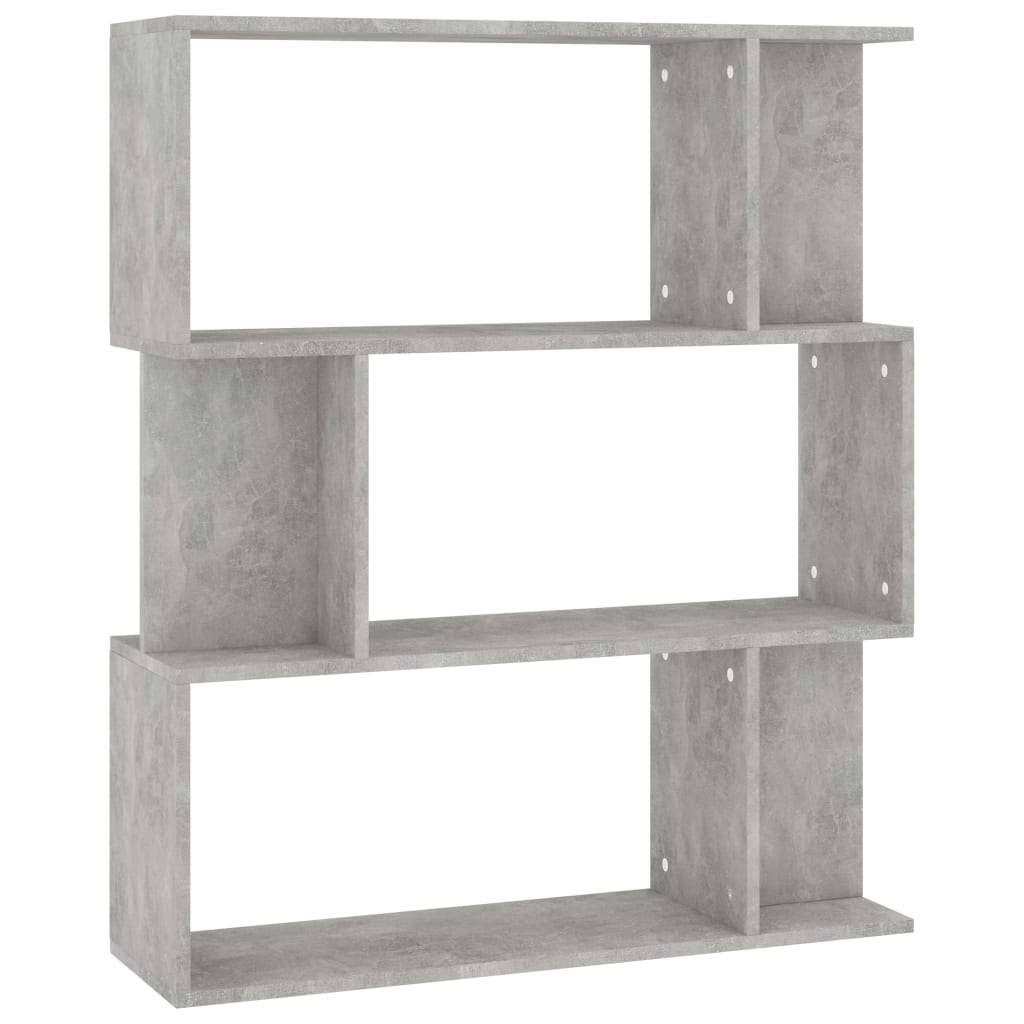Gray Book Cabinet Room Divider Chipboard P339831