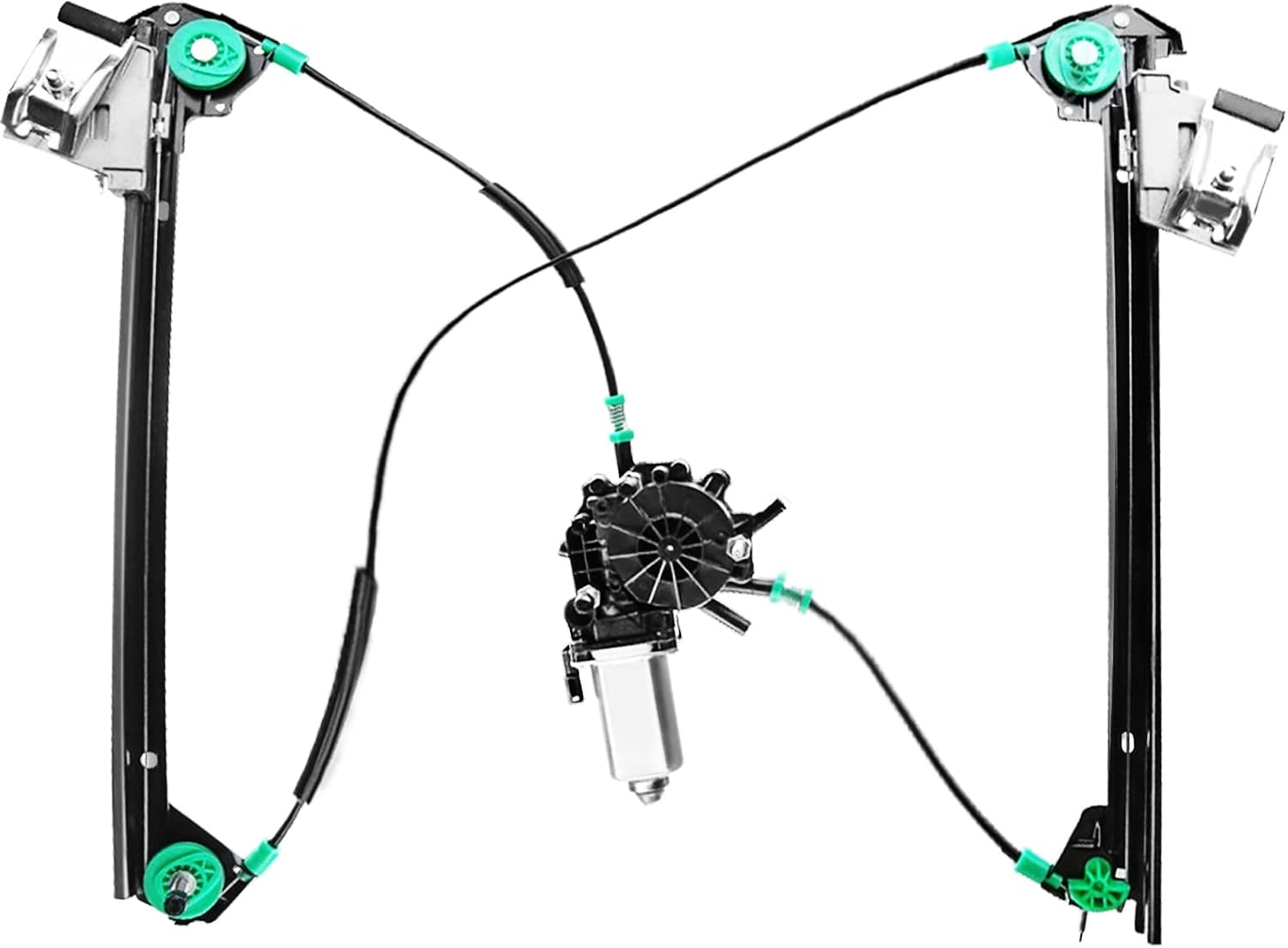 Electric Power Window Regulator with Motor Compatible with Chevrolet Corvette 1997-2004 Front Right Passenger Side Pack of 2 U2526
