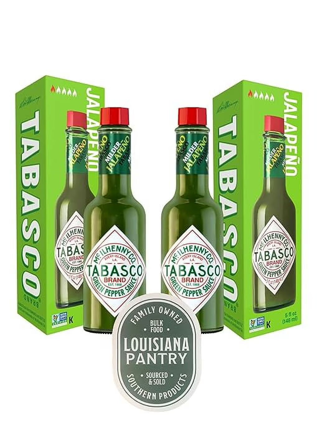 2 Pack Hot Sauce 5 oz Bottle (Green Jalapeno) L50418
